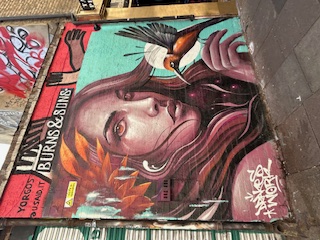 Street art dans le quartier Brick Lane à Londres