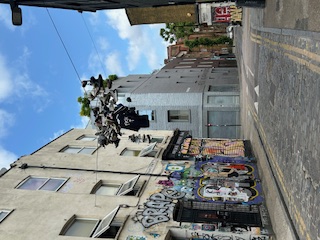 Street art dans le quartier Brick Lane à Londres