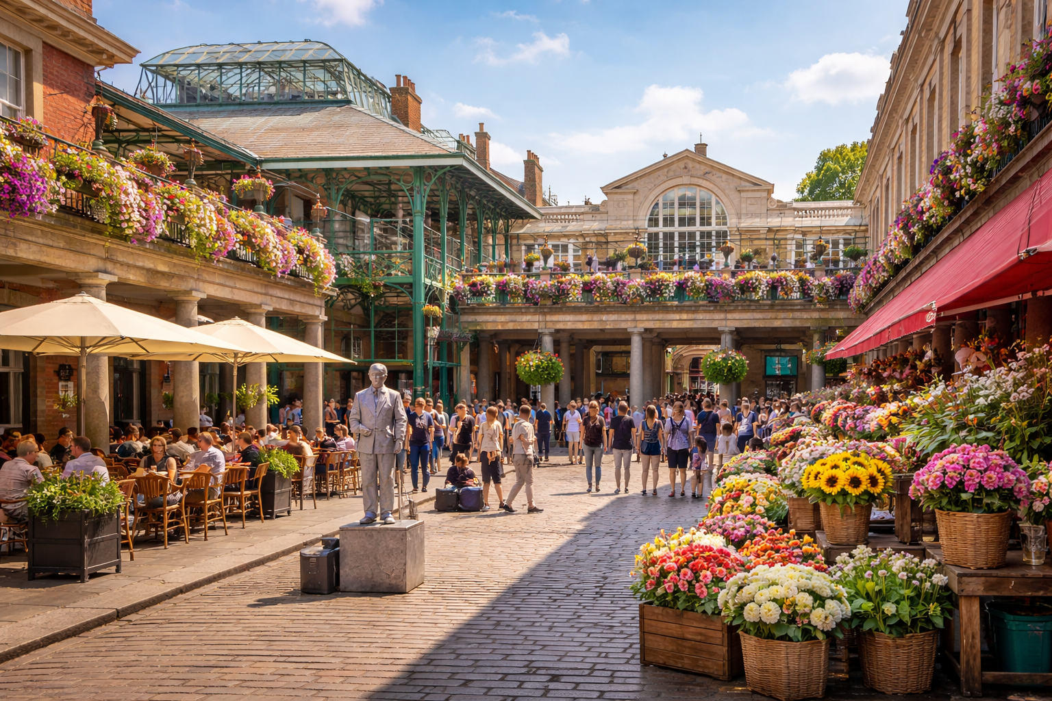 Covent Garden Londres marché couvert et street performers