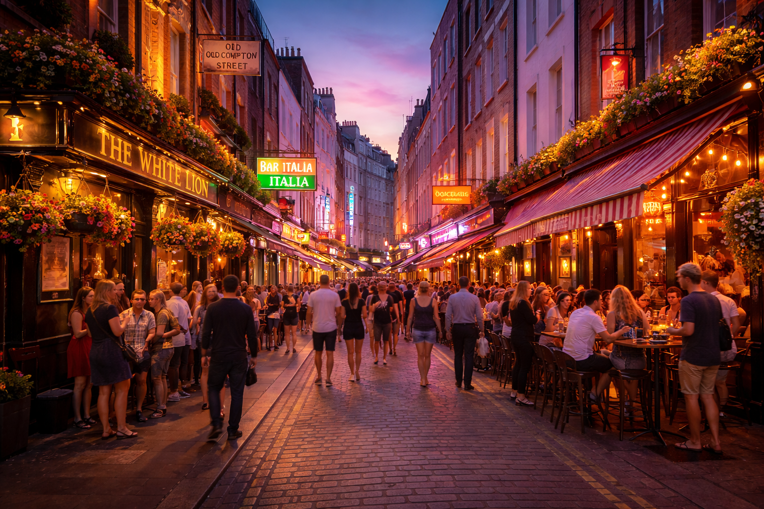 Soho Londres restaurants bars et vie nocturne